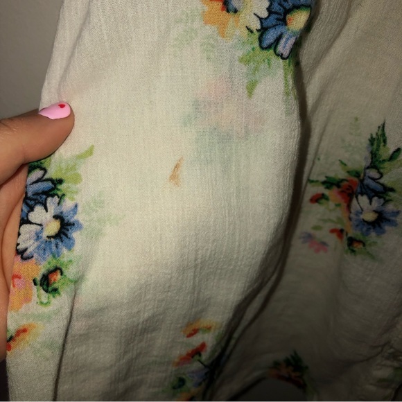 Madewell Smocked Classic Corsage Floral Button Down Top - Picture 6 of 6